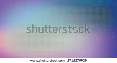 Vibrant Abstract Gradient With Dotted Halftone Pattern and Soft Color Blend Background Purple Blue Pink eps10