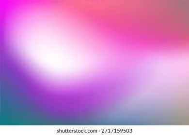 Gradiente abstracto vibrante con tonos rosa, púrpura y azul que se mezclan suavemente. Perfecto como fondo versátil para proyectos de diseño, presentaciones, branding
