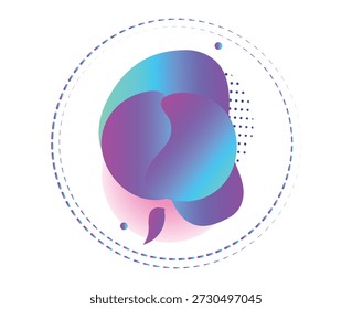 Las vibrantes Formas de degradado abstracto con círculos y puntos de neón crean un diseño dinámico y contemporáneo adecuado para fondos digitales, marcas y obras de arte creativas. Los colores brillantes y juguetones inspiran energía y estética moderna.