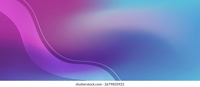 Vibrant abstract gradient with smooth color transitions and soft flowing shapes, ideal for modern backgrounds, wallpapers. vector modern in cover,flayer,curve nrhouce,texturs,design,background.