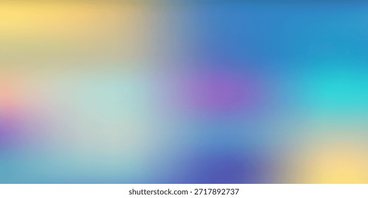 Gradiente abstracto vibrante con transiciones de color suaves y Formas fluidas suaves, ilustración de Vector