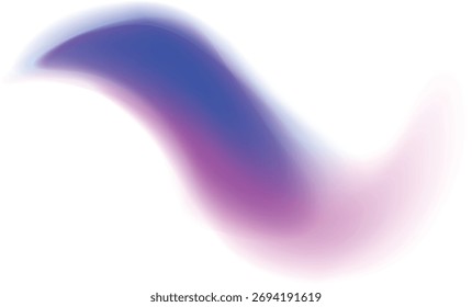 Espiral de gradiente abstrato vibrante de cor laranja-rosa e roxa em um fundo branco