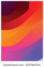 Vibrant Abstract Gradient Waves Background - Perfect For Posters, Website Banners, Social Media Graphics, And Print Designs