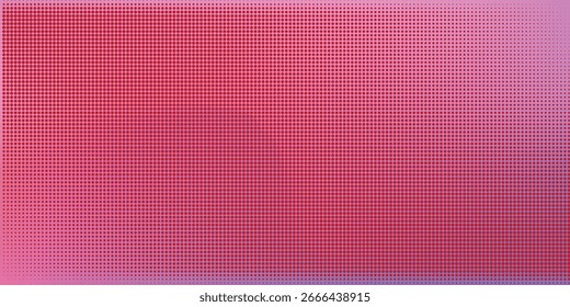 Vibrant Abstract Halftone Texture in Shades of Pink and Red