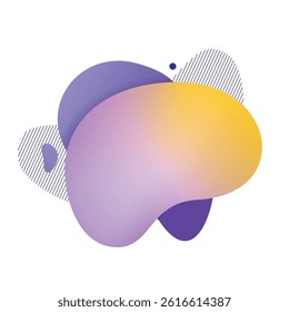 Vibrant abstract illustration featuring fluid shapes in a gradient of orange, red, and blue hues. Dynamic composition for modern artistic designs and creative projects.