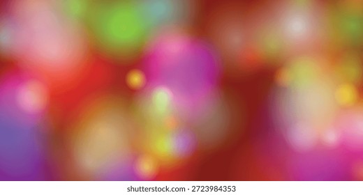Una Imagen vibrante y abstracta con una colección de luces bokeh coloridas. Las luces son borrosas, creando una atmósfera de ensueño y caprichoso con una mezcla de tonos rojos, verdes, azules y amarillos. La Imagen evoca una sensación de calidez y creatividad, perfecta para fines artísticos o inspiradores.