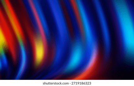 A vibrant abstract image featuring colorful, flowing light waves and subtle striped texture. Perfect as a dynamic background for creative projects, presentations, ads, and digital art requiring energetic, 