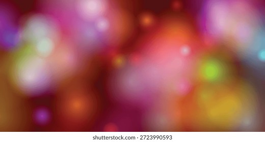 Una Imagen vibrante y abstracta con un efecto bokeh colorido. El fondo está lleno de varios tonos de rosa, púrpura, verde y naranja, creando una atmósfera de ensueño y caprichoso. Las luces bokeh están dispersas por toda la Imagen, añadiendo profundidad y una sensación de movimiento.