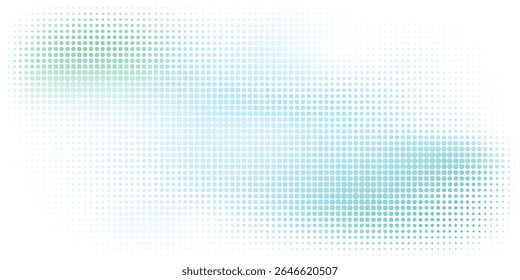 Vibrant abstract image featuring a gradient halftone pattern with multicolored dotsThe graphic evokes creativity and modern design concepts
