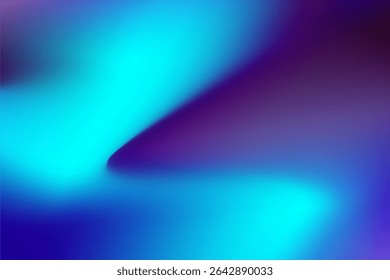 Vibrant abstract image showcasing fluid, gradient background in captivating shades of blue, purple, and cyan.