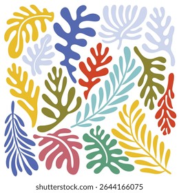 Vibrante diseño Abstractas del patrón de la hoja para la decoración moderna