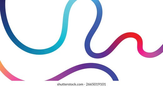 Vibrant Abstract Lines Intertwining on a Black Background. A dynamic image featuring interwoven, colorful lines in various shades of the rainbow against a solid black backdrop.