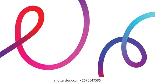 Vibrant Abstract Lines Intertwining on a Black Background. A dynamic image featuring interwoven, colorful lines in various shades of the rainbow against a solid black backdrop.