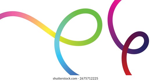 Vibrant Abstract Lines Intertwining on a Black Background. A dynamic image featuring interwoven, colorful lines in various shades of the rainbow against a solid black backdrop.