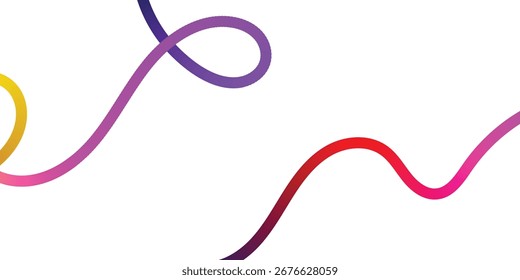 Vibrant Abstract Lines Intertwining on a Black Background. A dynamic image featuring interwoven, colorful lines in various shades of the rainbow against a solid black backdrop.
