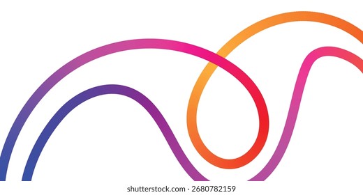 Vibrant Abstract Lines Intertwining on a Black Background. A dynamic image featuring interwoven, colorful lines in various shades of the rainbow against a solid black backdrop.