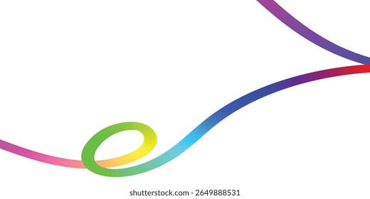 Vibrant Abstract Lines on a Dark Background. This image features a dynamic composition of colorful, curved lines against a deep teal or dark green backdrop.