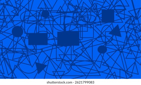 Linhas e formas abstratas vibrantes