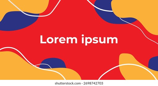 Composição de formas líquidas abstratas vibrantes