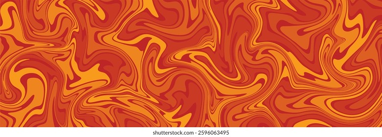 a vibrant, abstract marble texture with swirling patterns in warm shades of red, orange, and yellow. The fluid design mimics the organic flow of marbled surfaces