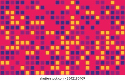 Vibrant abstract mosaic background.  Perfect for tech, design, or presentation visuals.  The dynamic color scheme and pixelated texture evoke energy and innovation.