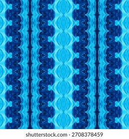 Diseño vibrante abstracto, neón, simétrico, patrón, textura en tonos azules brillantes, creando un fondo futurista perfecto para el arte digital moderno.