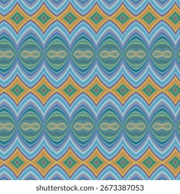 Padrão abstrato vibrante com geometria colorida, design perfeito, textura óptica e fundo retro para projetos criativos.
