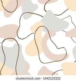 Vibrant abstract pattern, colorful trending palette. For modern wedding invites, art prints, stationery - the seamless patterns are absolutely perfect for packaging, textiles or tissue paper as well

