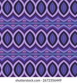 Padrão abstrato vibrante em tons roxos e azuis, textura geométrica perfeita para fundos, moda e design de arte digital.