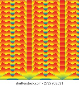 Patrón abstracto vibrante con Formas y colores repetitivos