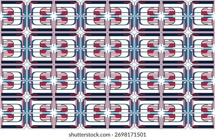 Padrão abstrato vibrante com elementos triangulares