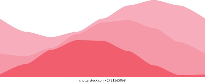 Ondas rosa abstratas vibrantes criam um gradiente cativante e moderno perfeito para fundos criativos.
