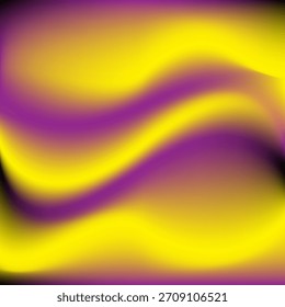 Fundo vibrante abstrato roxo amarelo gradiente da onda para o design digital moderno