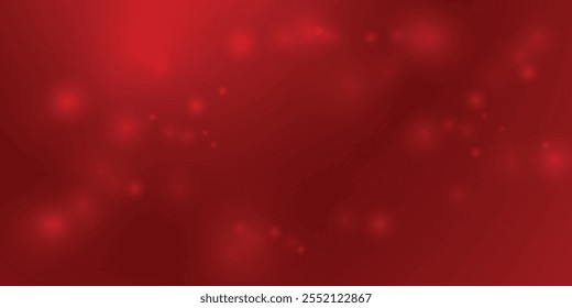 Vibrant abstract red background featuring a soft bokeh effect, perfect for elegant designs, festive themes, or promotional graphics. Adds depth and sophistication to your visuals.