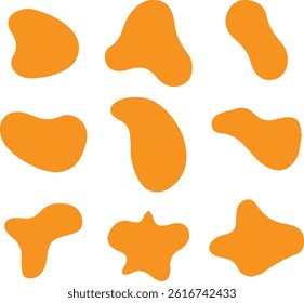 Vibrant Abstract Shapes Bundle , Modern Abstract Design Vectors