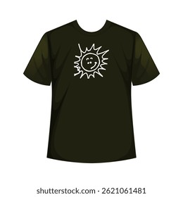 Vibrant abstract summer time t-shirt design, capturing the essence of sun, fun, and relaxation.