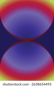 Vibrant Abstract Symmetry with Radiant Gradient and Curved Geometry