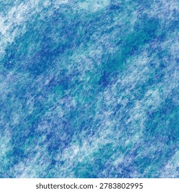 A vibrant abstract texture showcasing a mix of deep blue, light blue, and white, resembling a watercolor wash or rough painted surface, perfect for backgrounds.