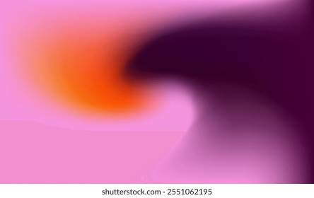 Vibrant abstract vector illustration with a swirling gradient blend of pink, purple, orange, and red tones. The dynamic flow creates a sense of motion and energy, perfect for modern artistic designs.