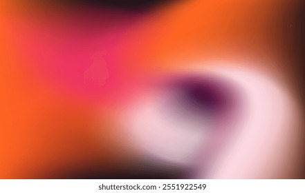 Vibrante Ilustración vectorial abstracta con una mezcla de degradado arremolinado de tonos rosa, púrpura, naranja y rojo. El flujo dinámico crea una sensación de movimiento y energía, perfecto para los diseños artísticos modernos.