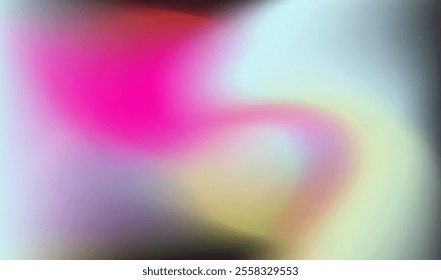 Vibrant abstract vector illustration with a swirling gradient blend of pink, black and pastel tones. The dynamic flow creates a sense of motion and energy, perfect for modern artistic designs.