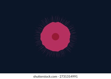 Uma visão vibrante e abstrata da biologia celular microscópica, ilustrando estruturas celulares para um fundo de ciência médica de ponta.