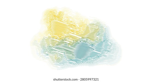 vibrant abstract watercolor artwork featuring yellow green and blue hues blending seamlessly perfect for artistic design projects and creative backgrounds