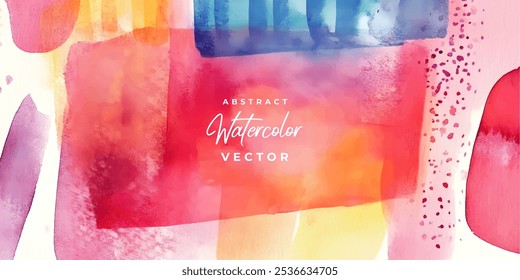 A vibrant and abstract watercolor background with various shades of red, orange, and blue hues, creating a dynamic and textured composition.