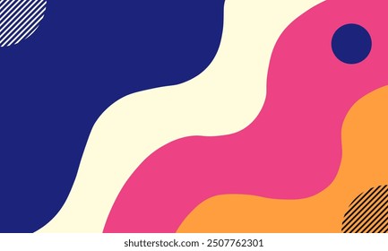 Vibrant Abstract Wave Background Design 