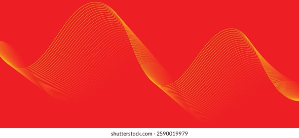 Vibrant Abstract Wave Design with Smooth Gradient Flow Modern Minimalist Aesthetic with Dynamic, Fluid Shapes and Warm Color Tones