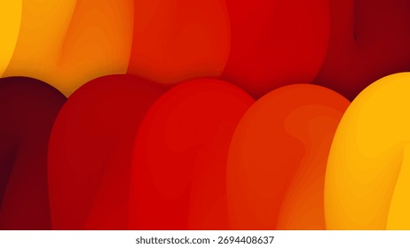 Vibrant Abstract Wave Gradient Background in Warm Tones