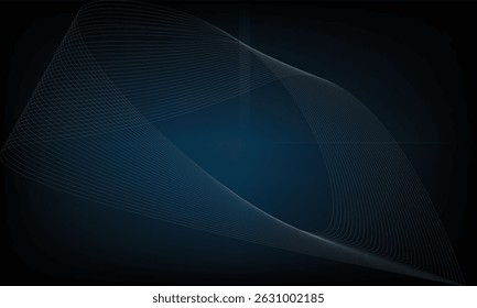 Vibrant Abstract Waves Background eps