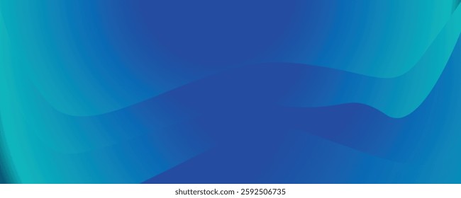 Vibrant abstract waves in a deep blue palette, flowing in a sleek and fluid motion for a tech-inspired digital composition