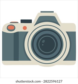 Vibrant Adorable Tiny Camera with Lovely Print Ready Graphic